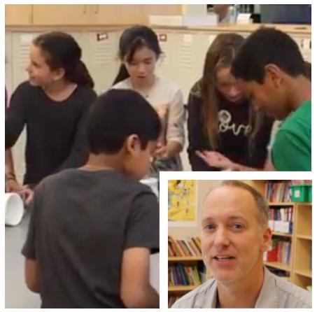 Estabrook teacher Mark Taggart created a mobile Maker Space and established a club where students are learning engineering principles through inventing.
