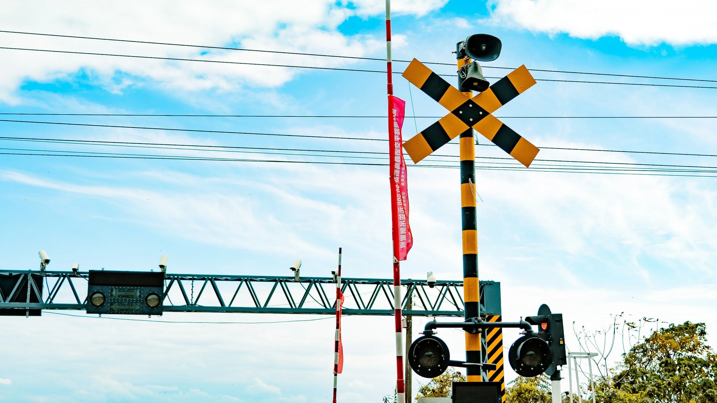 Ignoring a railroad crossing barrier can get you hit with five points on your license