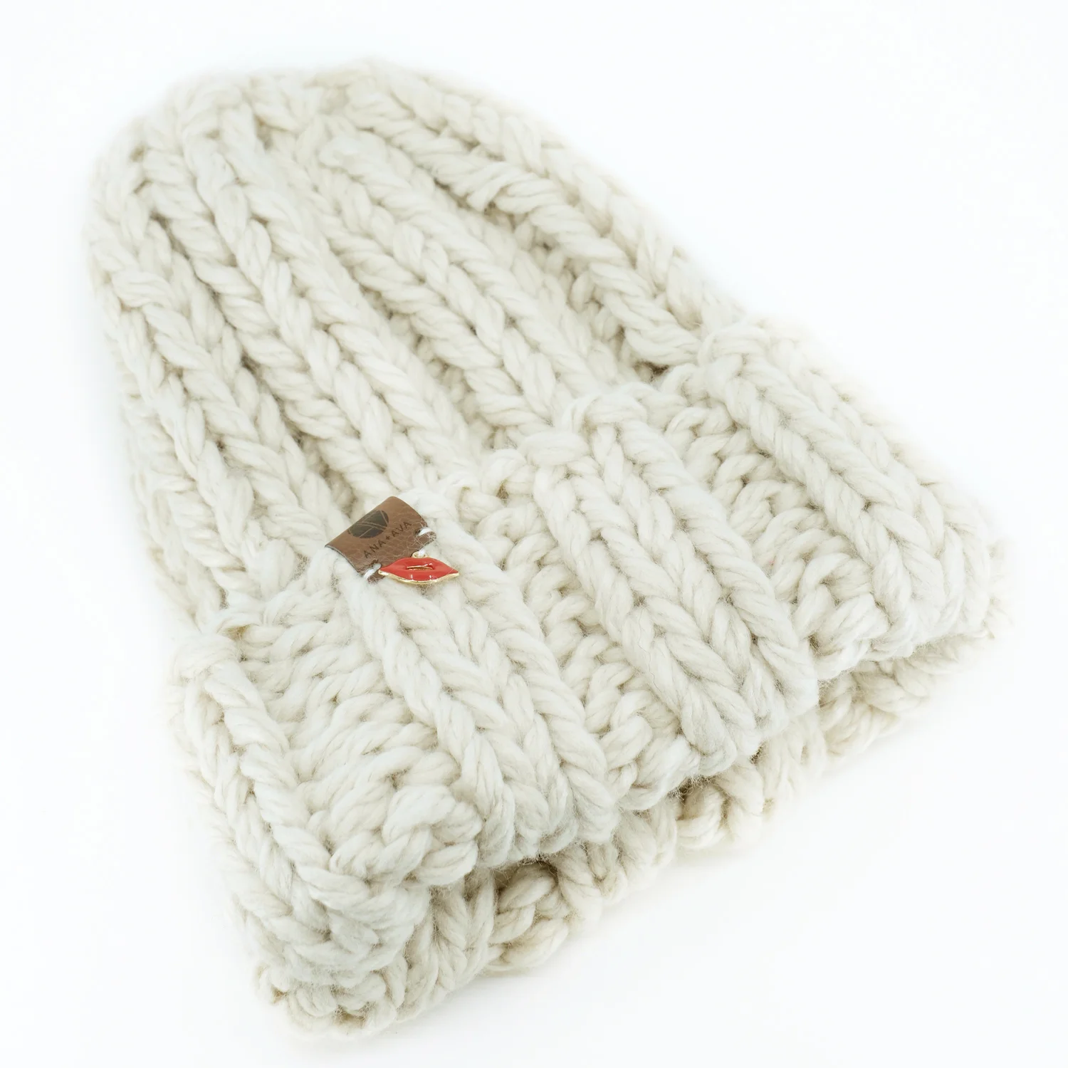 Chunky Cream Beanie