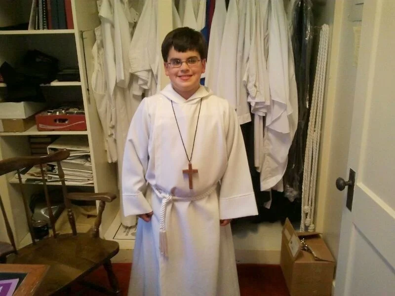 Acolyte Dressed in Robe