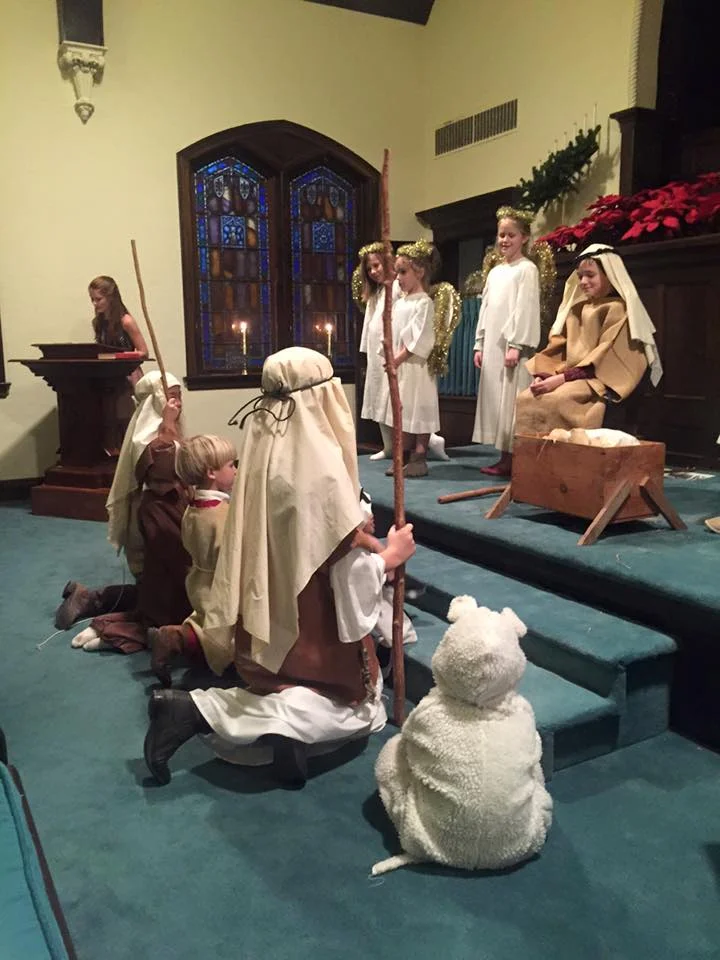 Performing Christmas Pageant at First Presbyterian Church