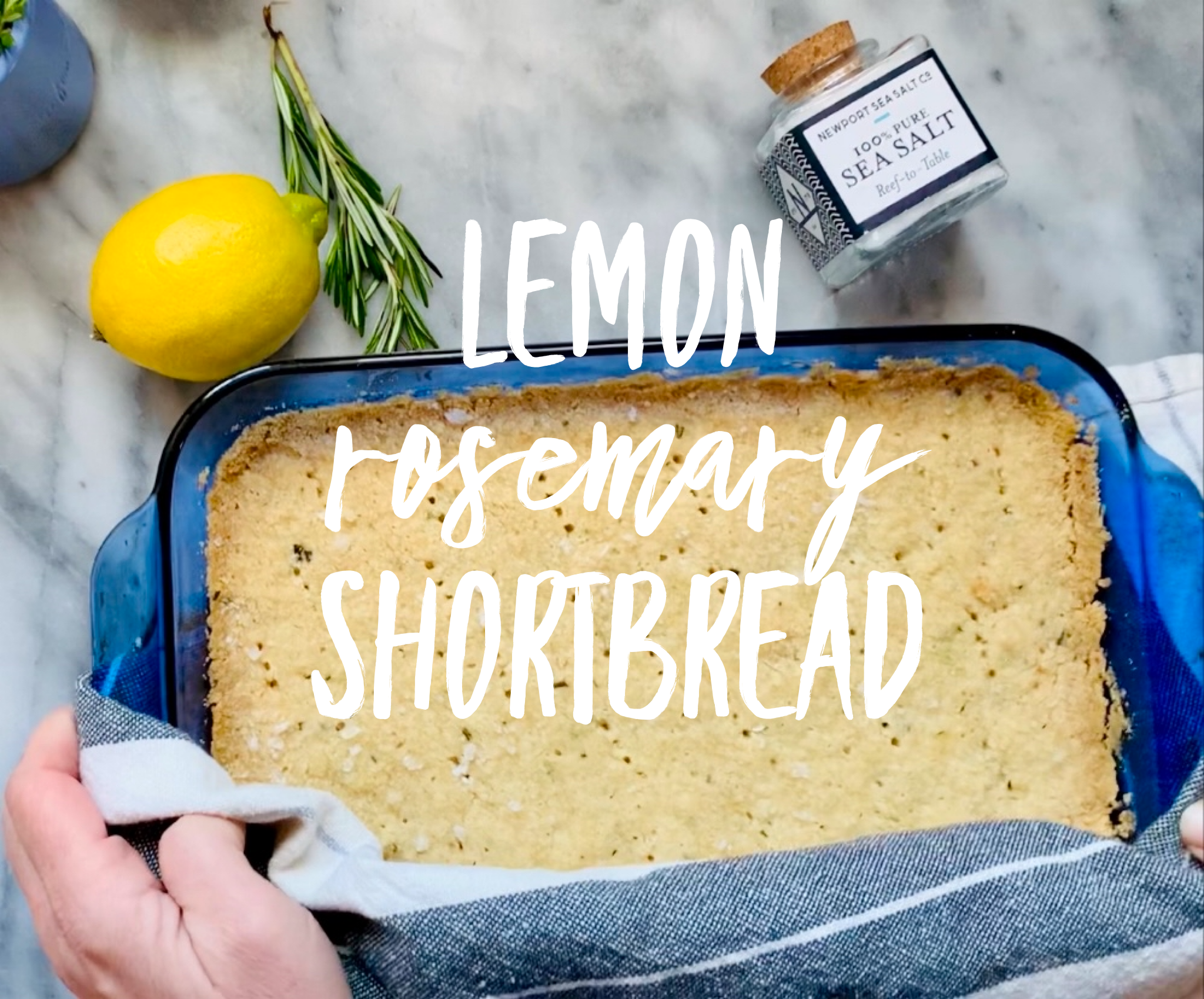 Lemon Rosemary Shortbread