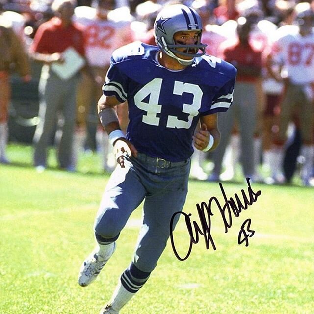 50/50 Thrilled and Miffed...
Congrats to 1970's 1st Team NFl All Decade Safety Cliff Harris on his induction into the Pro Football Hall of Fame as a part of their centennial class. But how in the world does 1970's 1st Team NFl All Decade Wide Receive