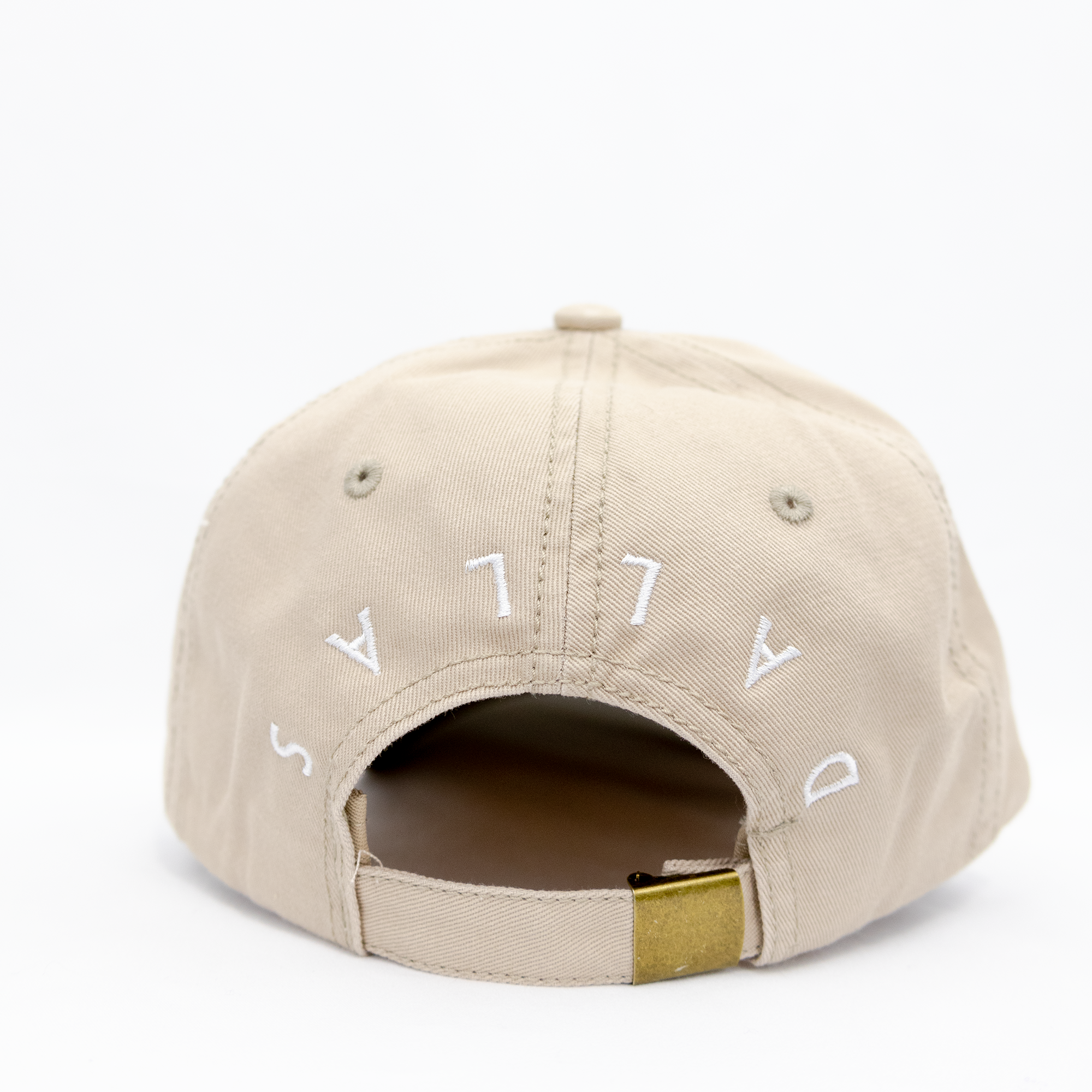 DTX Salld Hat (Khaki Back View) – Embroidered Dad Hat for Locals and City Lovers | The Abyss Collection
