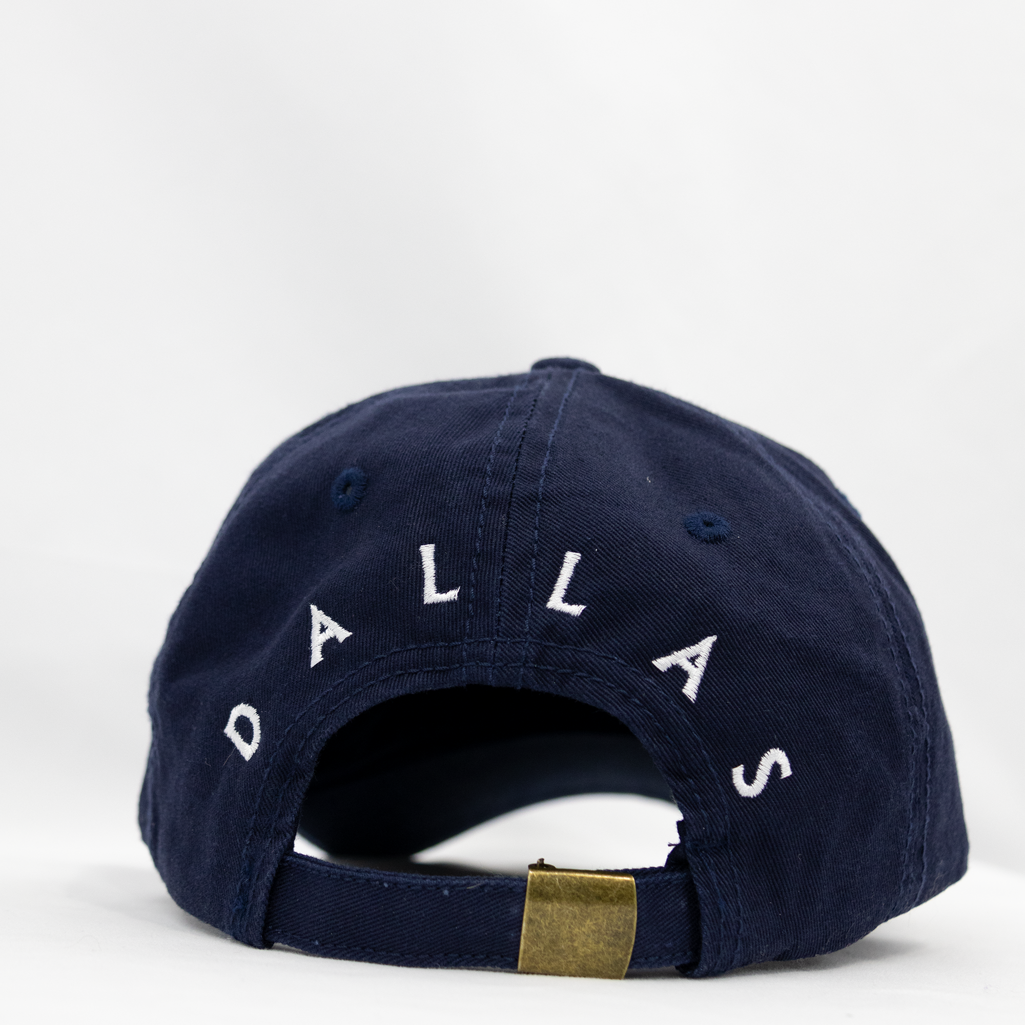 DTX Dallas Hat (Back View Blue)– Embroidered Dad Hat for Locals and City Lovers | The Abyss Collection