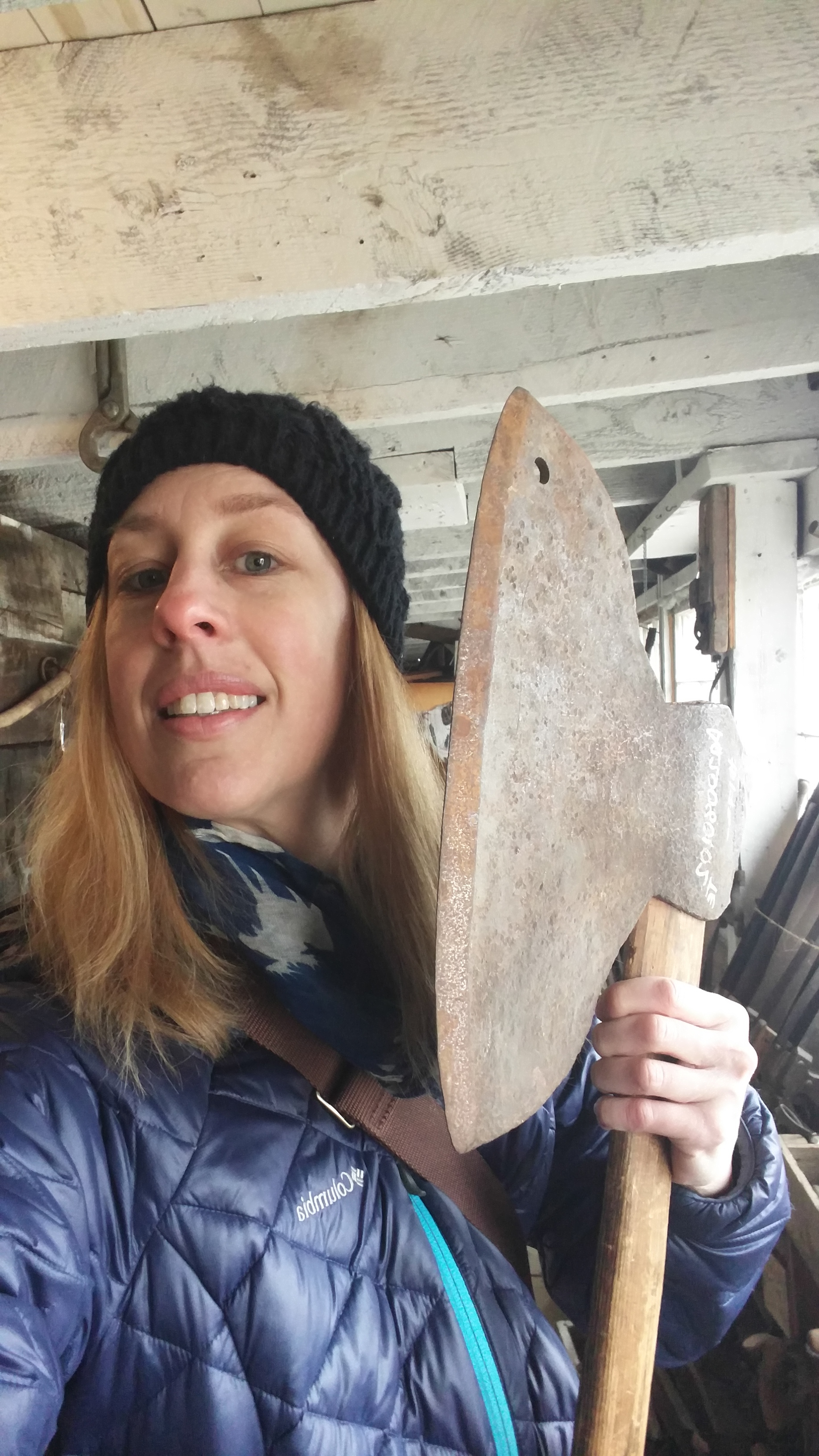 Sara letting out her inner Viking.