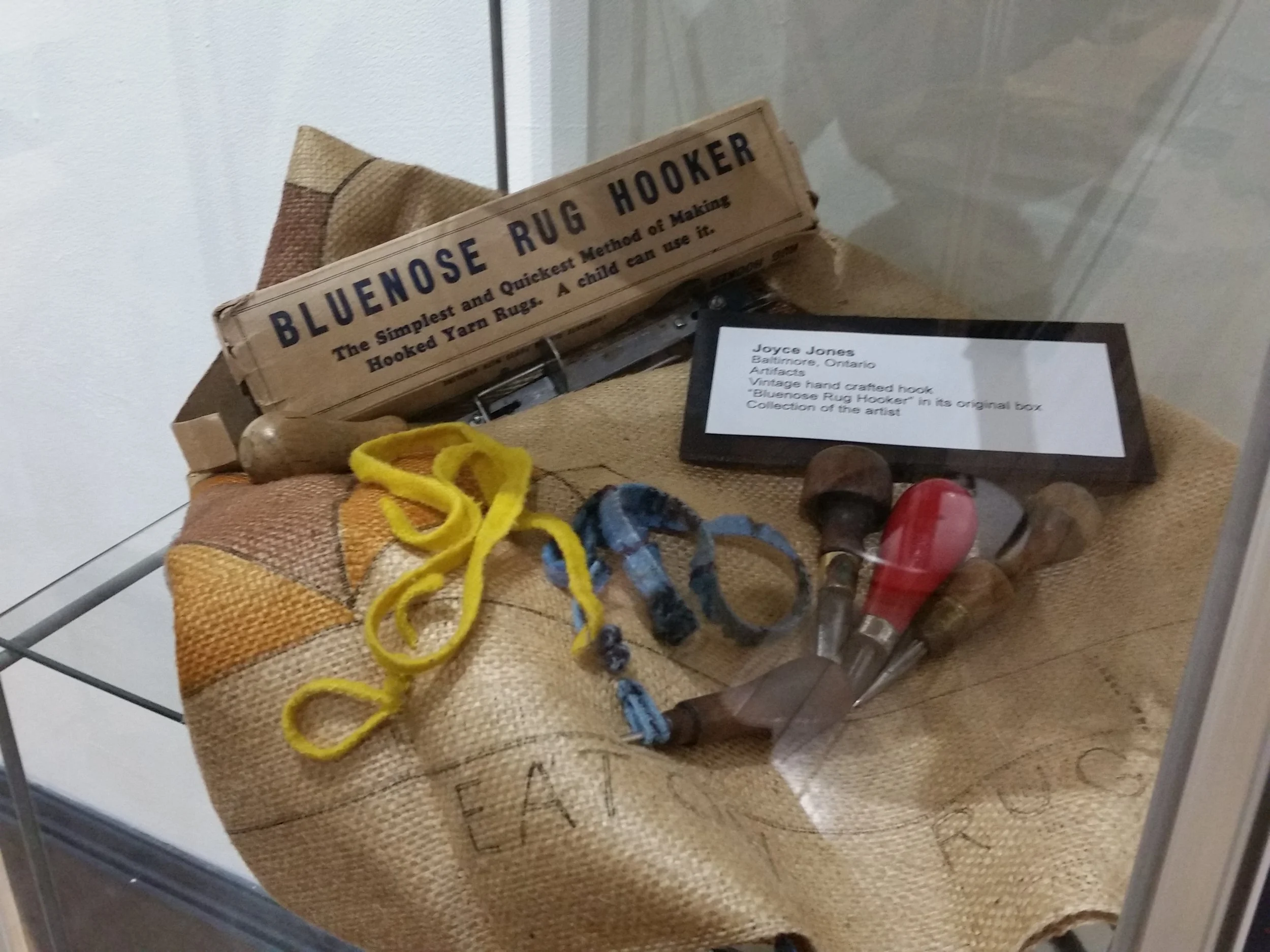 Rug hooking tools.