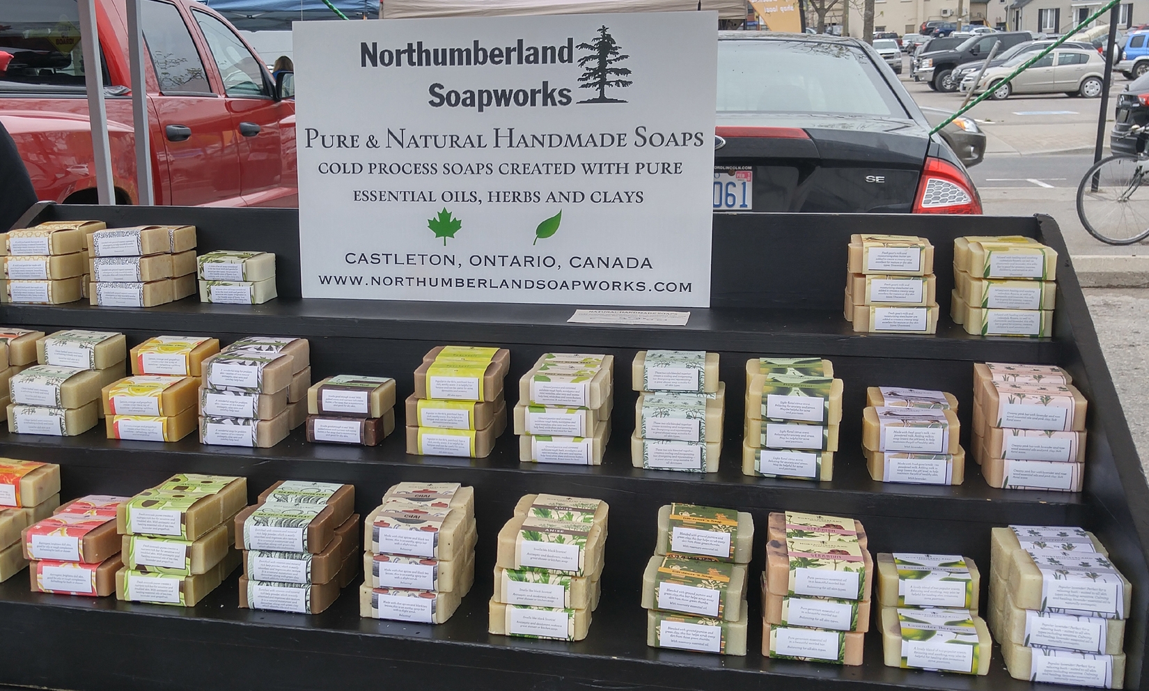 Lots of hand crafted soap.
