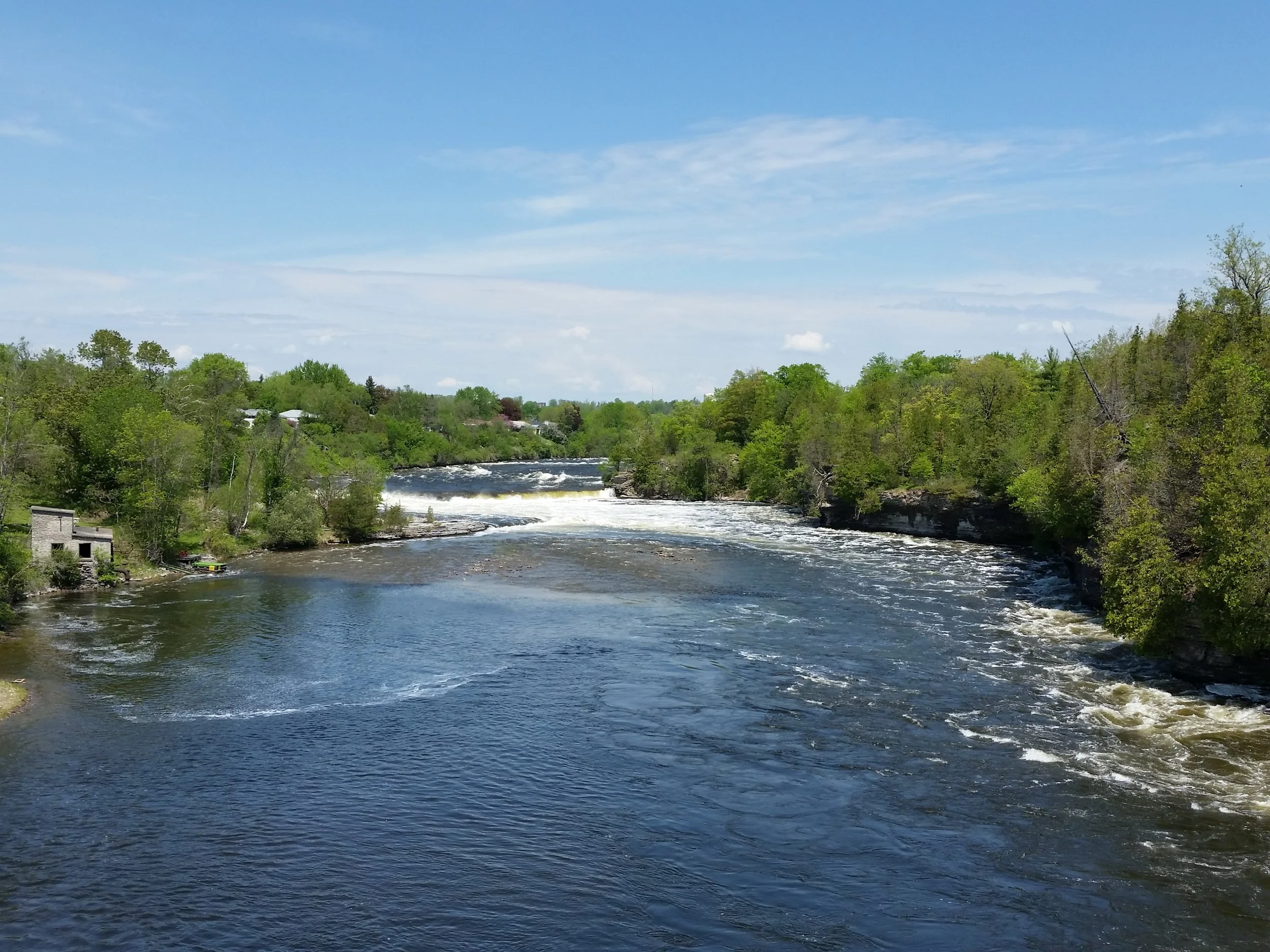 Ranney Falls, upriver from the suspension bridge.