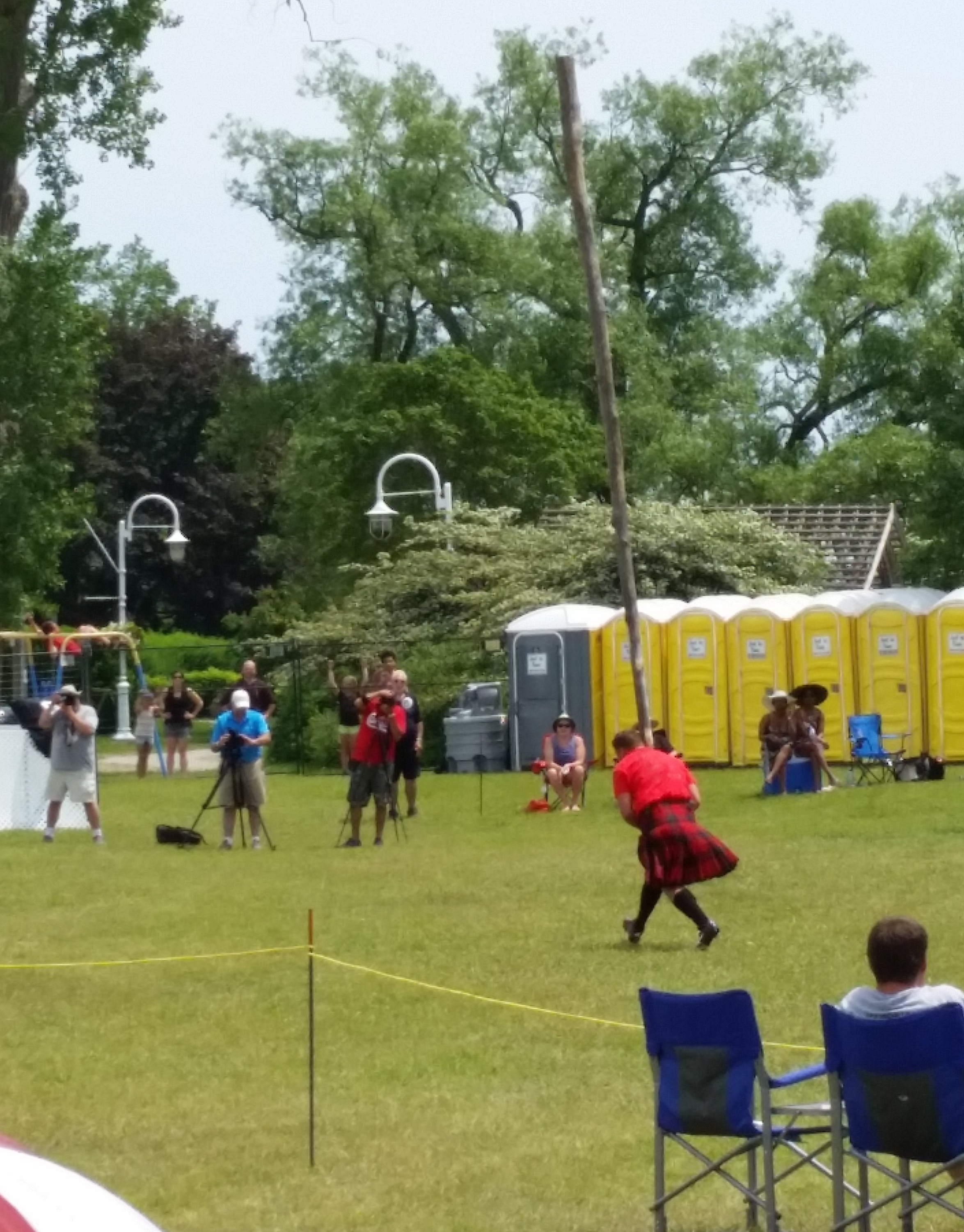 The caber toss competition.