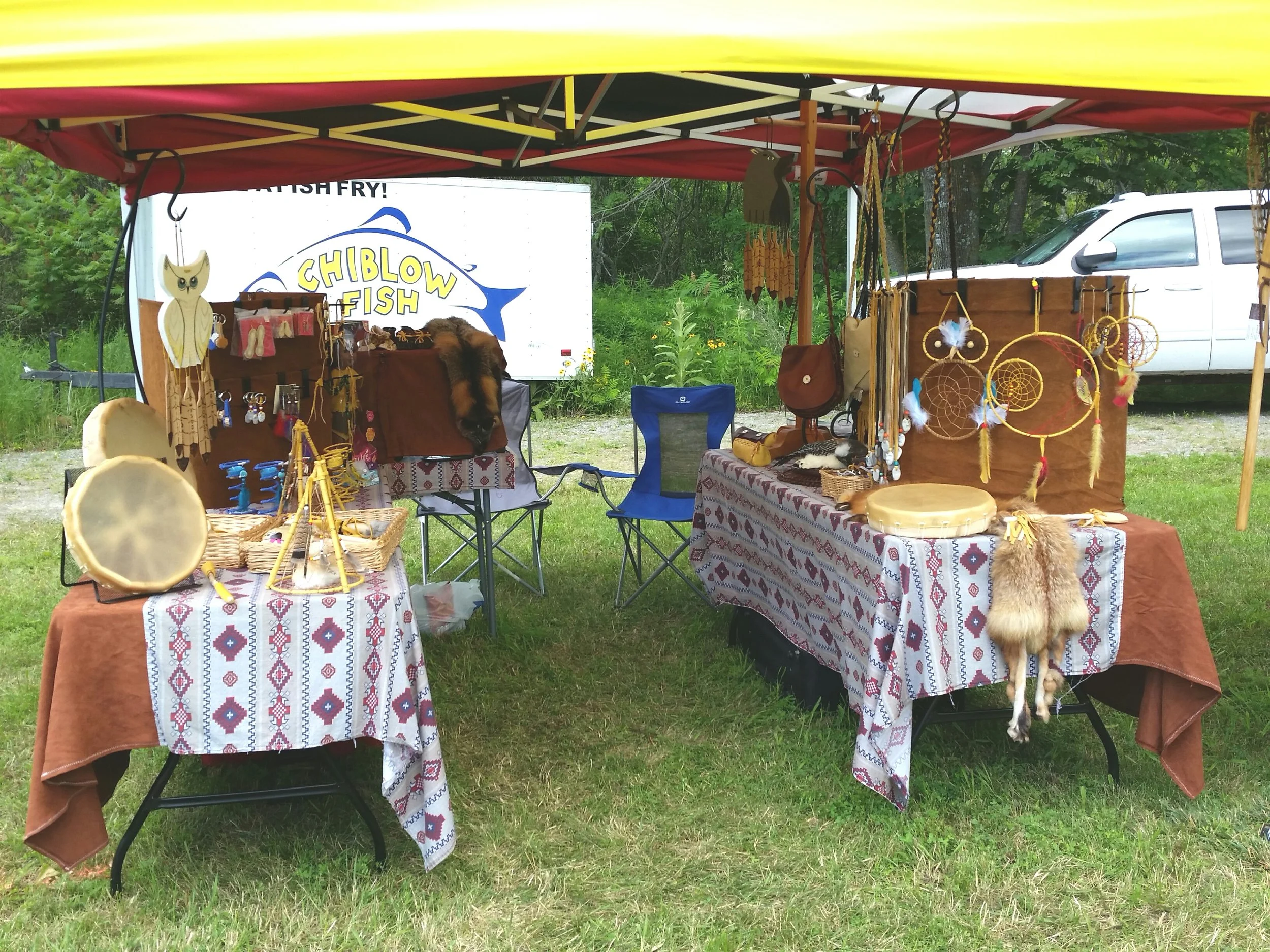 Some of the traditional crafts for sale.