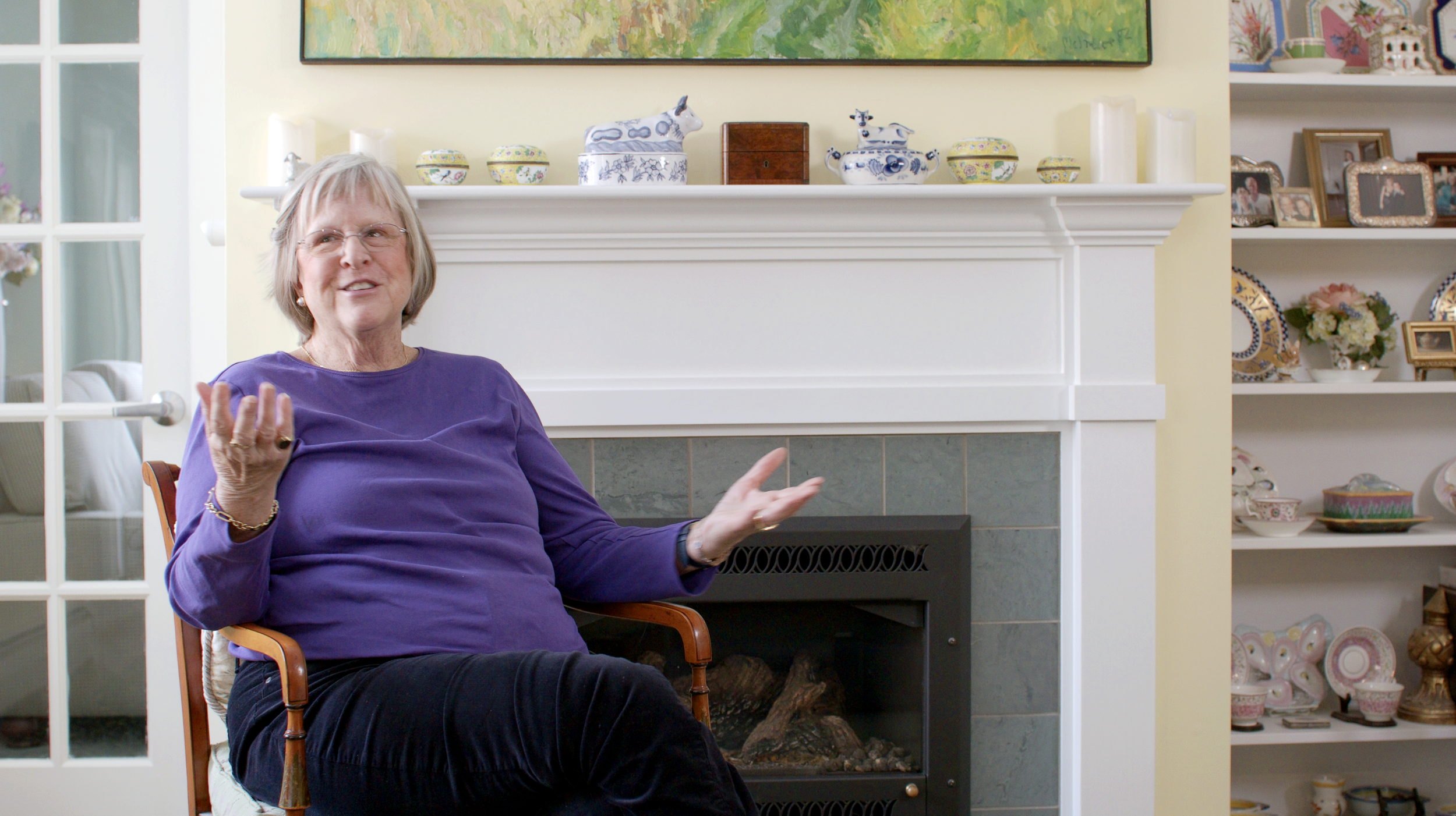  
 SCARLETT  "It was hard to see my mother's dining room table go." 
 