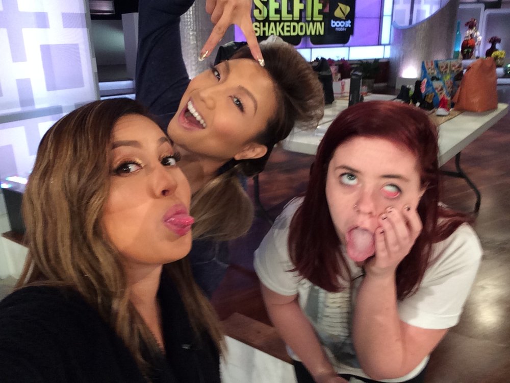  This was taken on the show phone for a segment about selfies… 