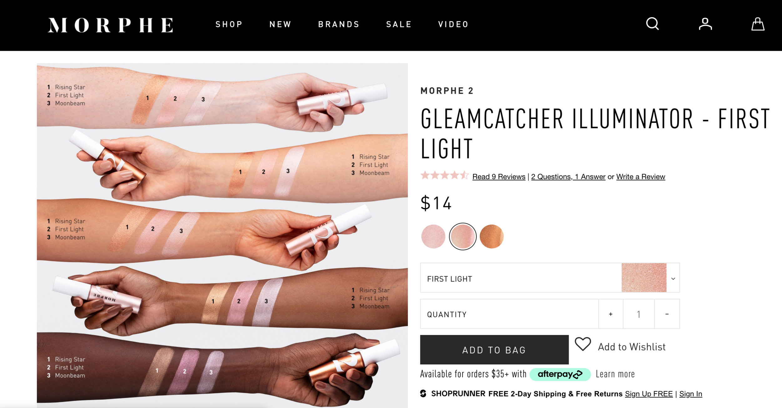 Morphe Gleamcatcher Illuminator Swatches .png