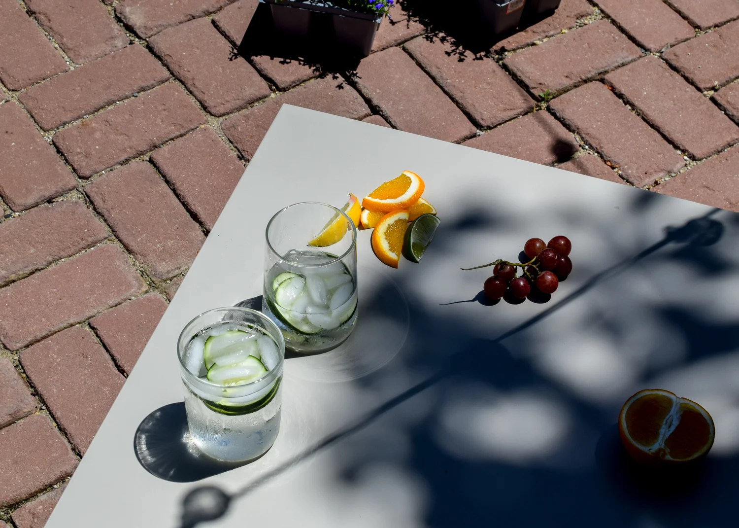 Designed by Zach Peterson for This That, the Tapered Drinking Glasses are made of borosilicate glass.