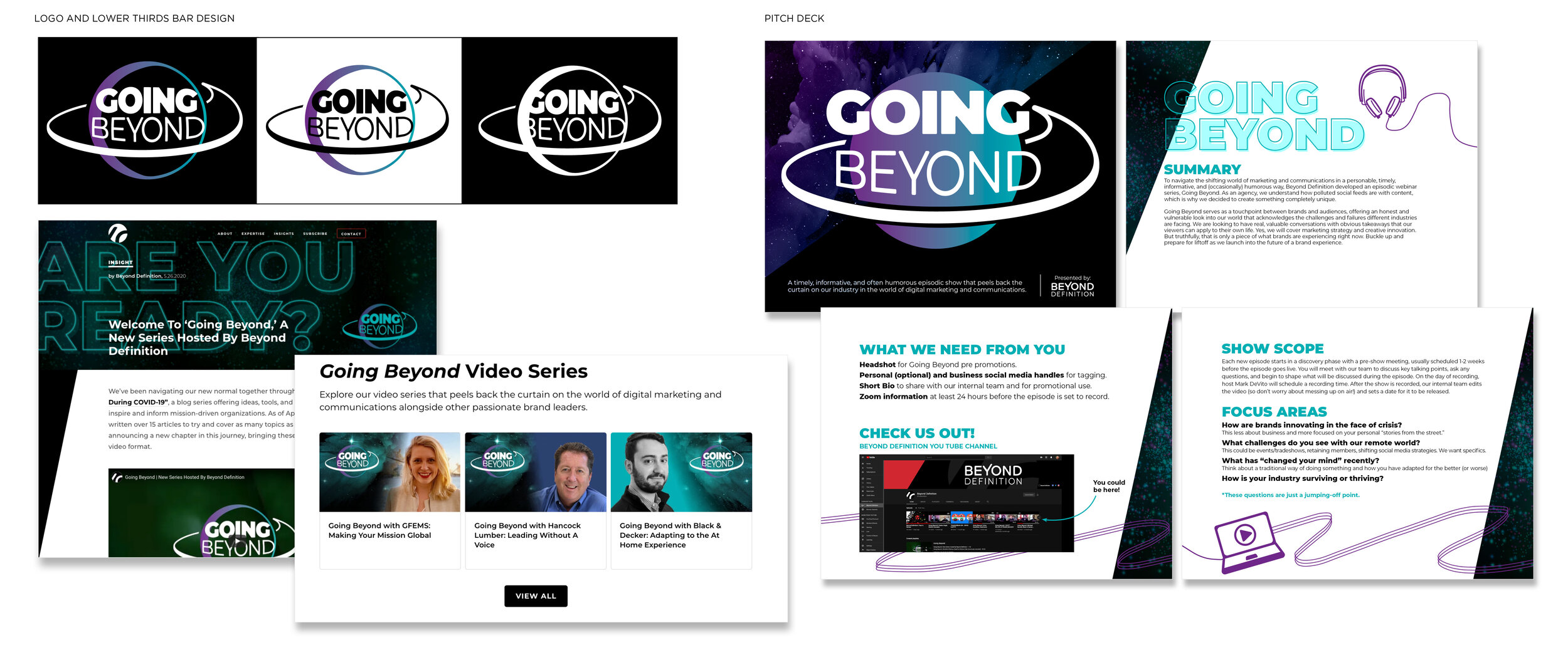 Visual Identity for 'Going Beyond' webinar series