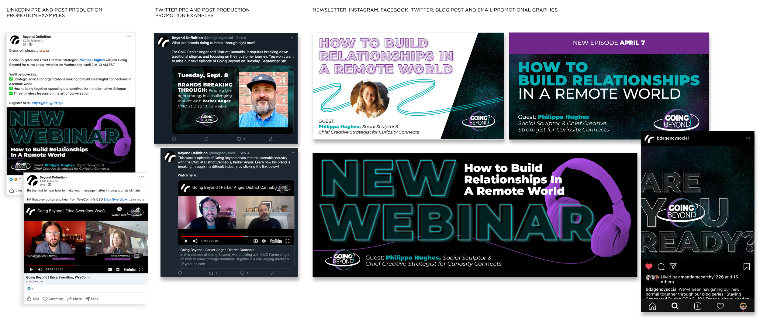 Cross platform digital promotion for 'Going Beyond'