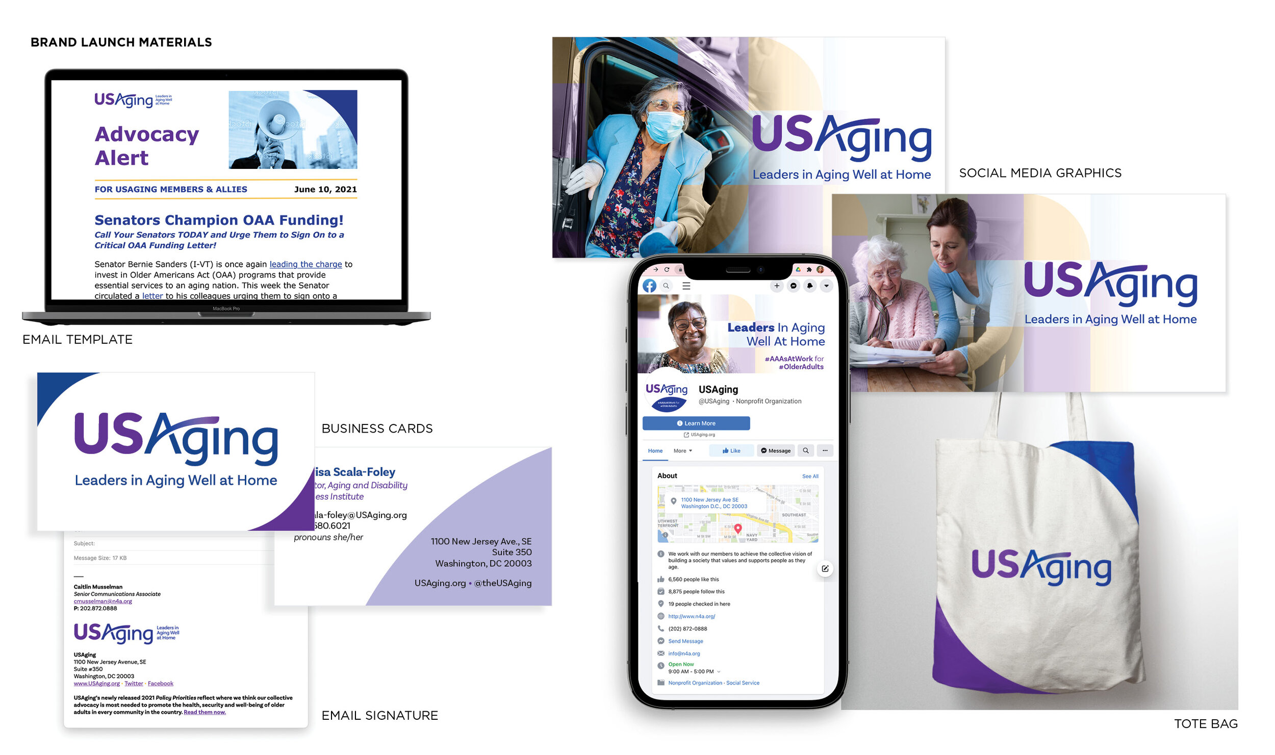 Brand Launch Materials for USAging