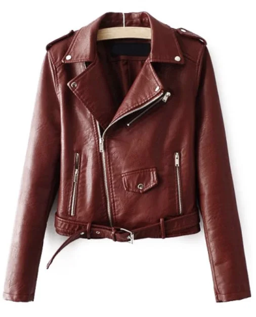 Find this Faux Leather Moto-Jacket here .