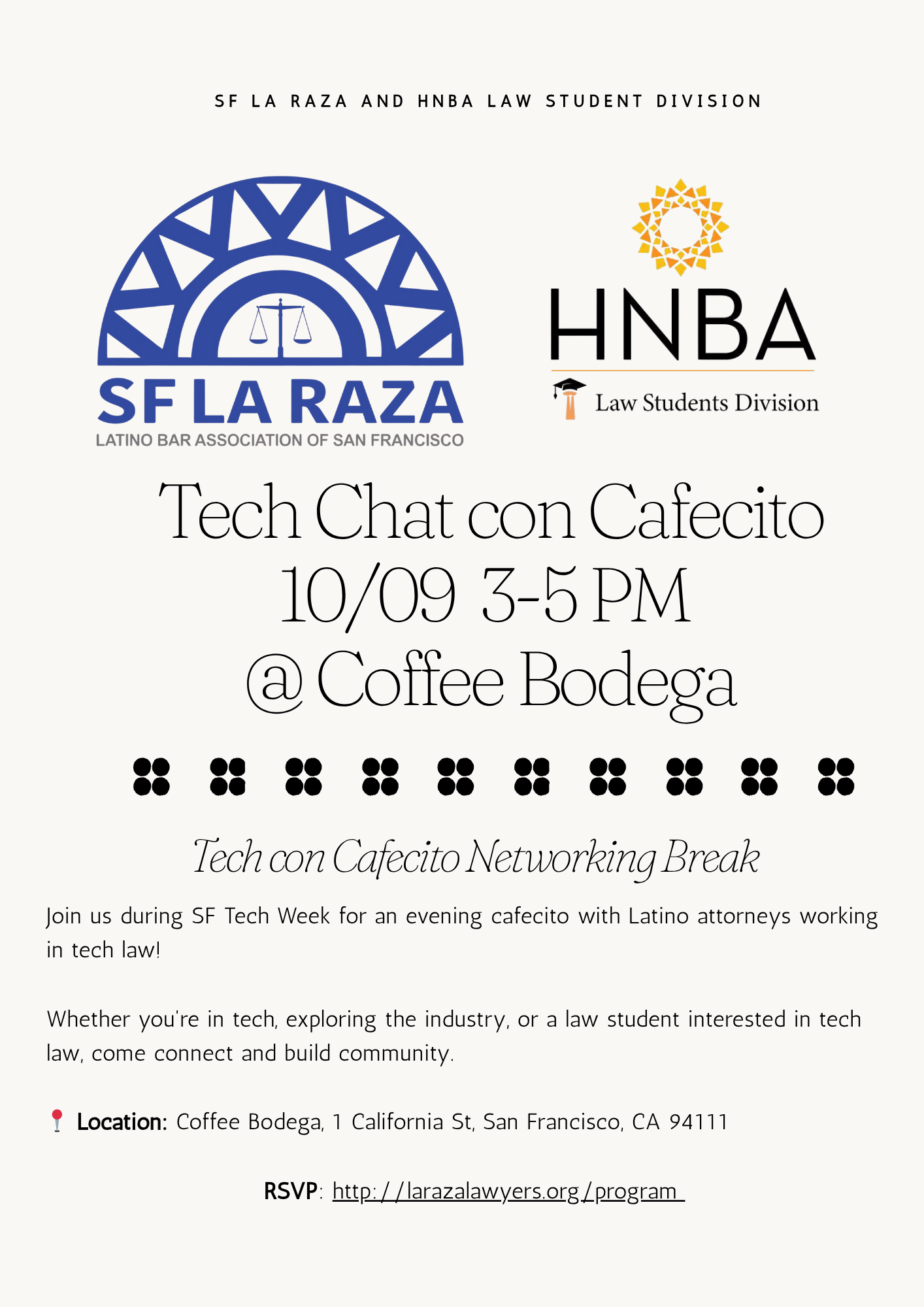 Tech Chat con Cafecito Networking Break