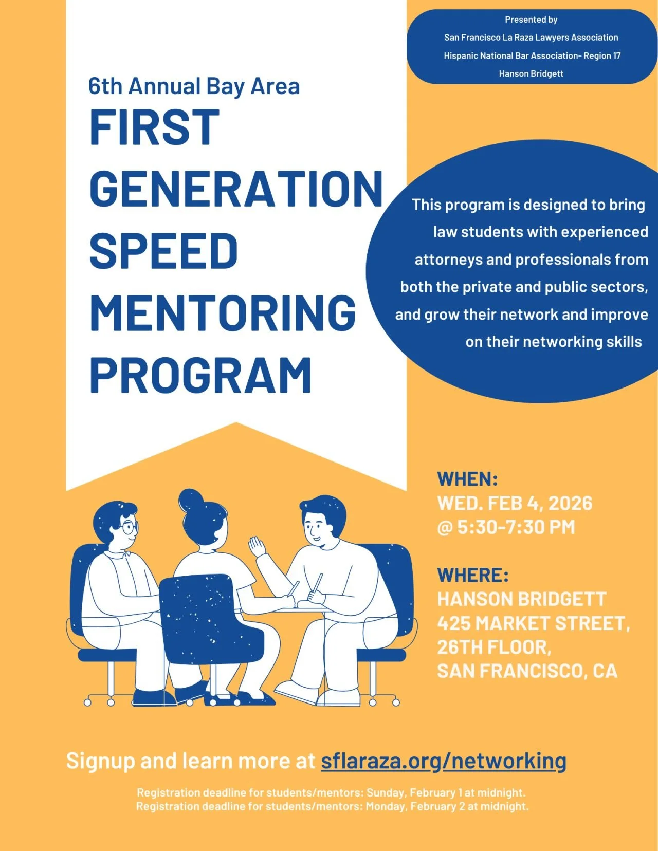 6th Annual Bay Area First Generation Speed Networking Program