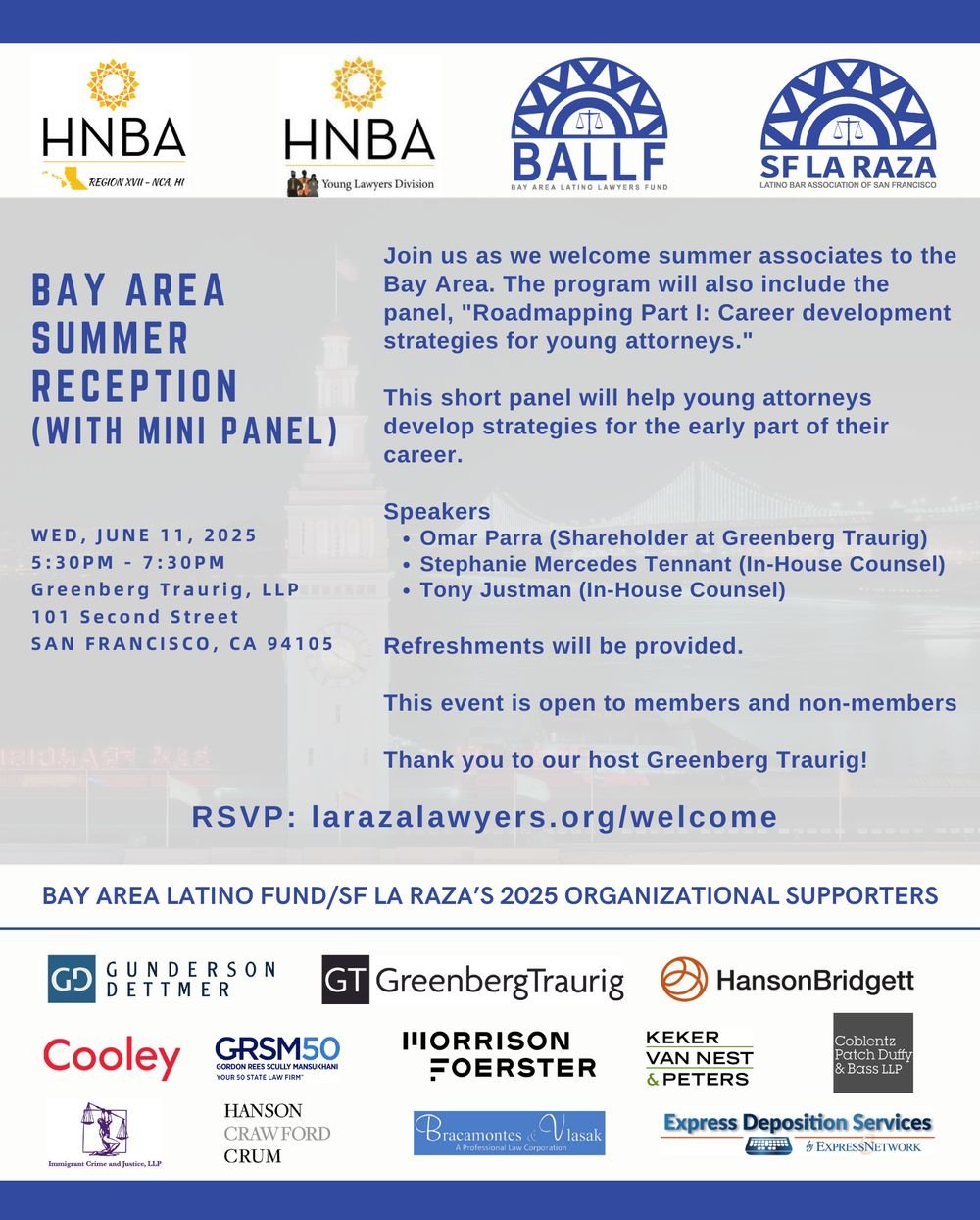 Annual Bay Area Summer Reception