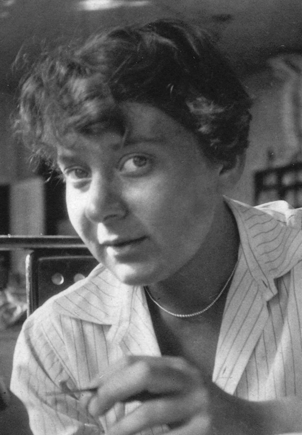 black and white photograph of Maria Likarz