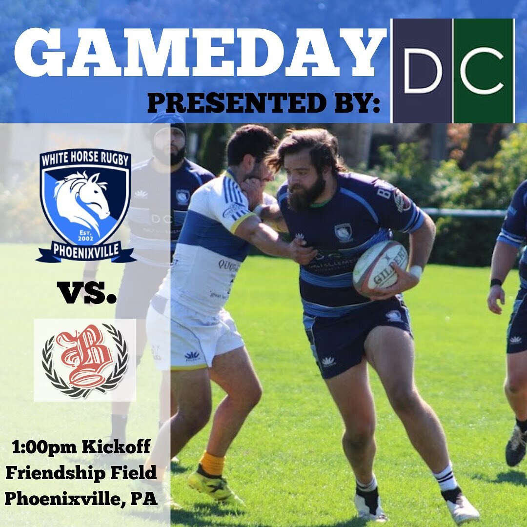 🏉GAMEDAY🏉

White Horse Men close out the season with a D4 home game against @happyvalleybarbarians

Let&rsquo;s end the season on a high note boys! As always, huge thanks to @dalyandclemente for their unwavering support over the years!