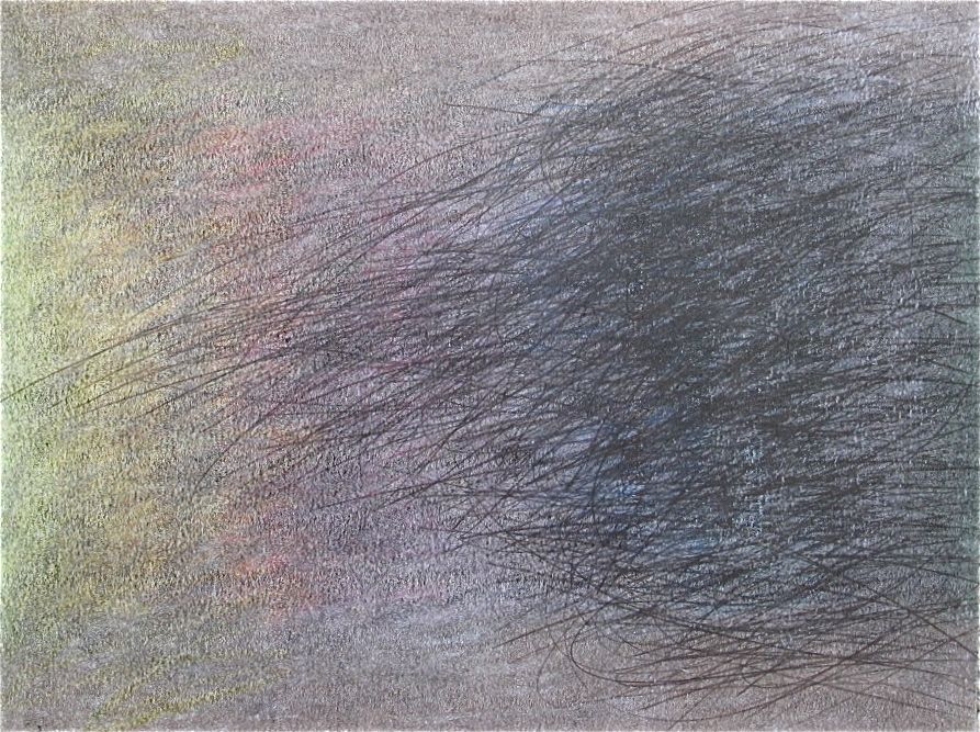    It Was Over Here  , 2014 Graphite &amp; Oil Pastel on Paper 19” x 12” 