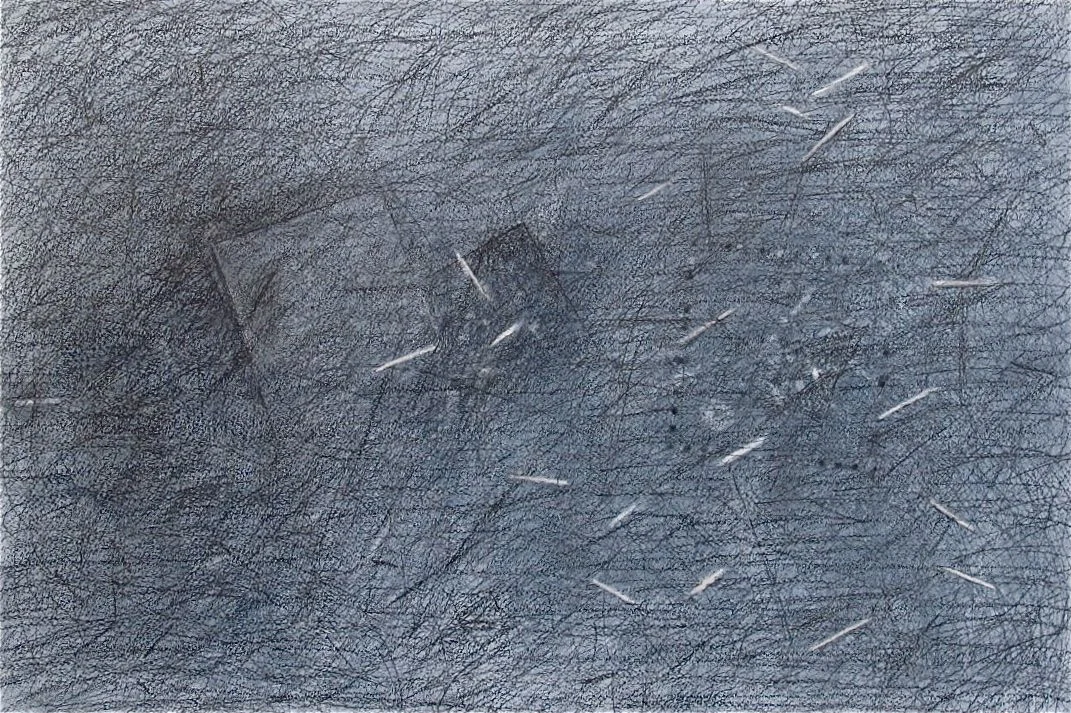Everything Just Went , 2014 Graphite on Paper 19” x 12”