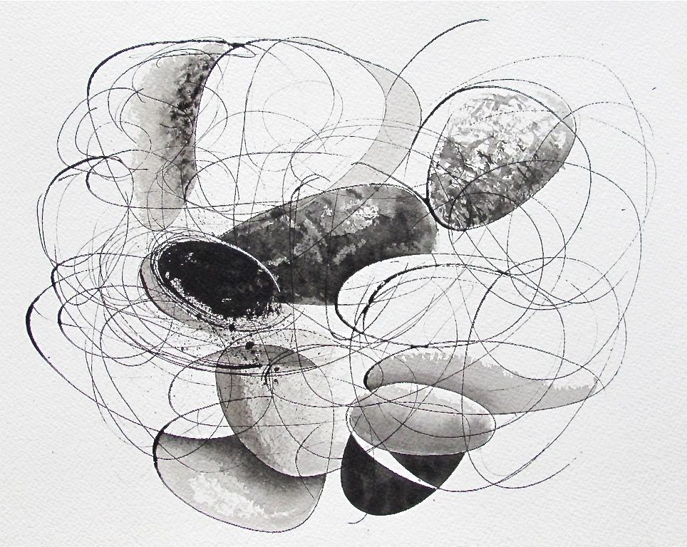    Reunion III  , 2012 Ink on Paper 14” x 11” 