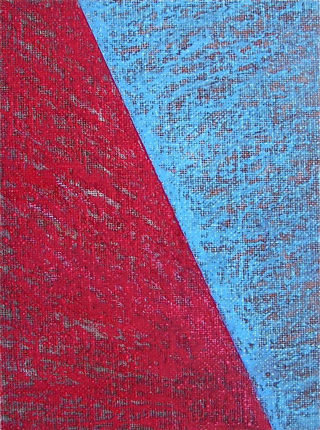    Easier Going Down  , 2015 Acrylic on Canvas 5” x 8” 