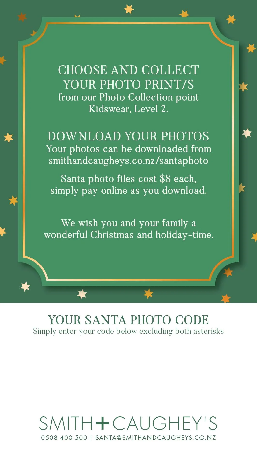 BARCODE CARD | NON-BOOKED