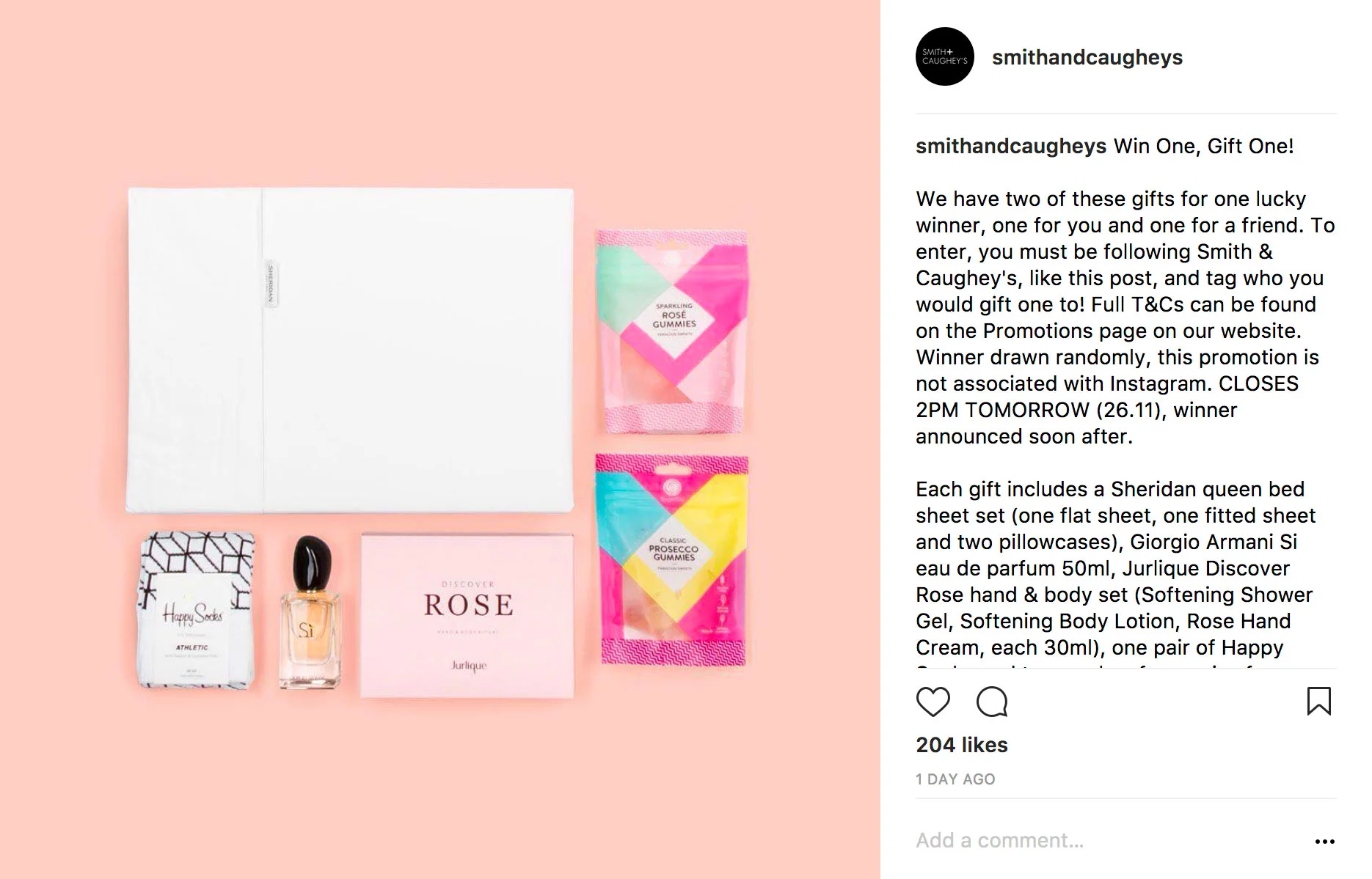 INSTAGRAM POST: 25.11.17 Likes: 207 Comments: 350 Impressions:&nbsp;4 312 Reach: 3 423 Actions: 48  (Organic - no paid promotion.)    Pushed to Facebook Likes, comments and shares: 6 Reach: 1 537 Post clicks: 20   (Organic - no paid promotion.)