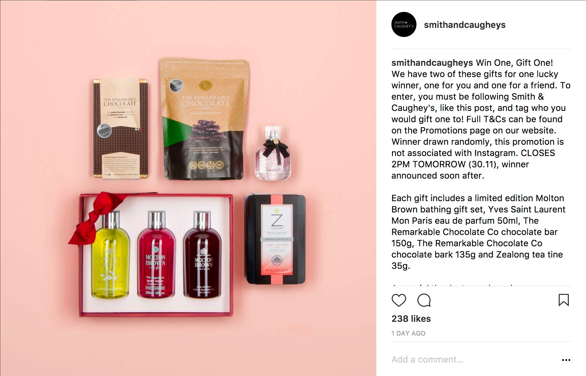 INSTAGRAM POST: 29.11.17 Likes: 249 Comments: 435 Impressions:&nbsp;4 896 Reach: 6 601 Actions: 73  (Organic - no paid promotion.)    Pushed to Facebook Likes, comments and shares: 9 Reach: 1 575 Post clicks: 48   (Organic - no paid promotion.)