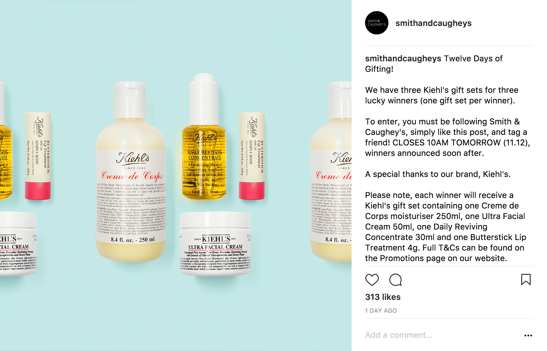 INSTAGRAM POST: 10.12.17 Likes: 180 Comments: 264 Impressions: 4 078 Reach: 3 136 Actions: 41  (Organic - no paid promotion.)