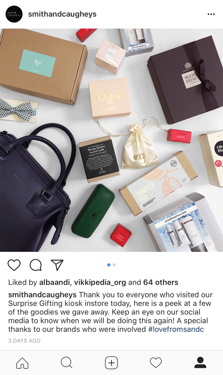 INSTAGRAM POST: 15.12.17 Likes: 71 Comments: 0 Impressions: 2 842 Reach: 2 121 Actions: 14  (Organic - no paid promotion.)