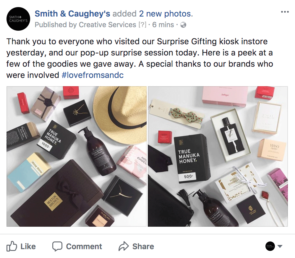 FACEBOOK 21.12.17 Likes, comments and shares: 4 Reach: 2 959 Post clicks: 60  (Organic - no paid promotion.)