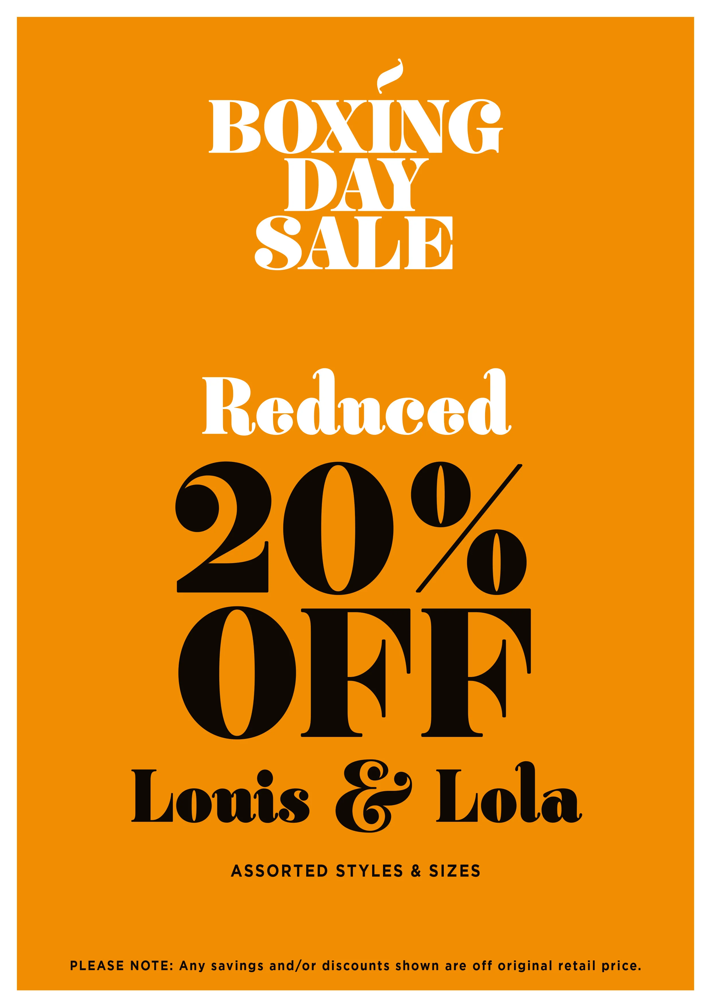 BDS | TICKETING - STANDARD SIZES