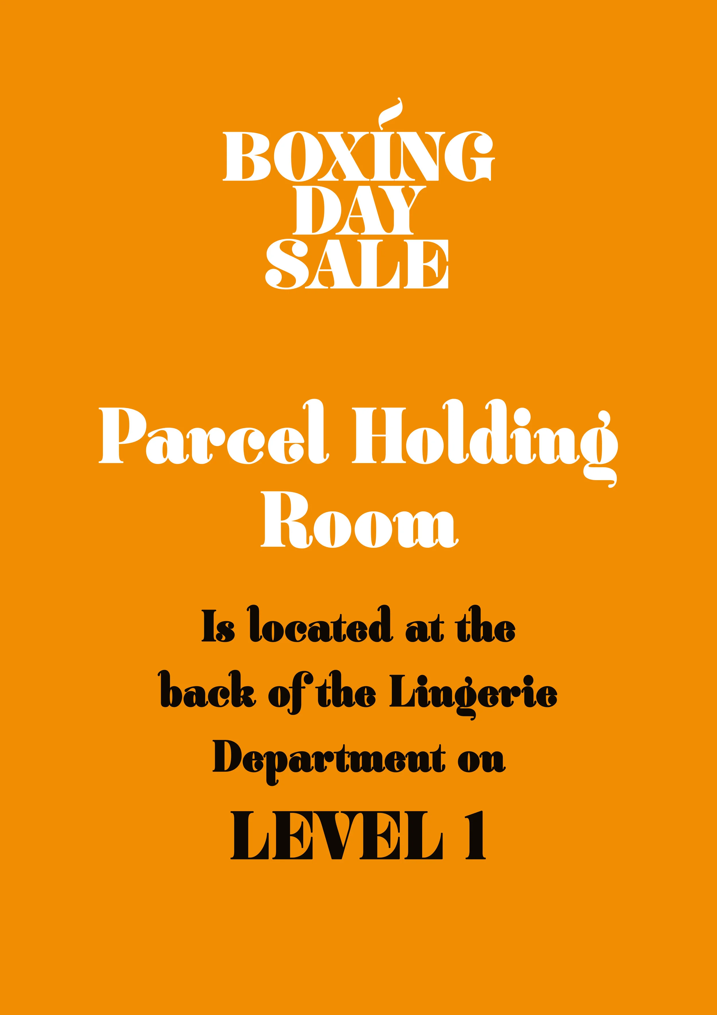 BDS | STORE SIGNAGE - EASELS