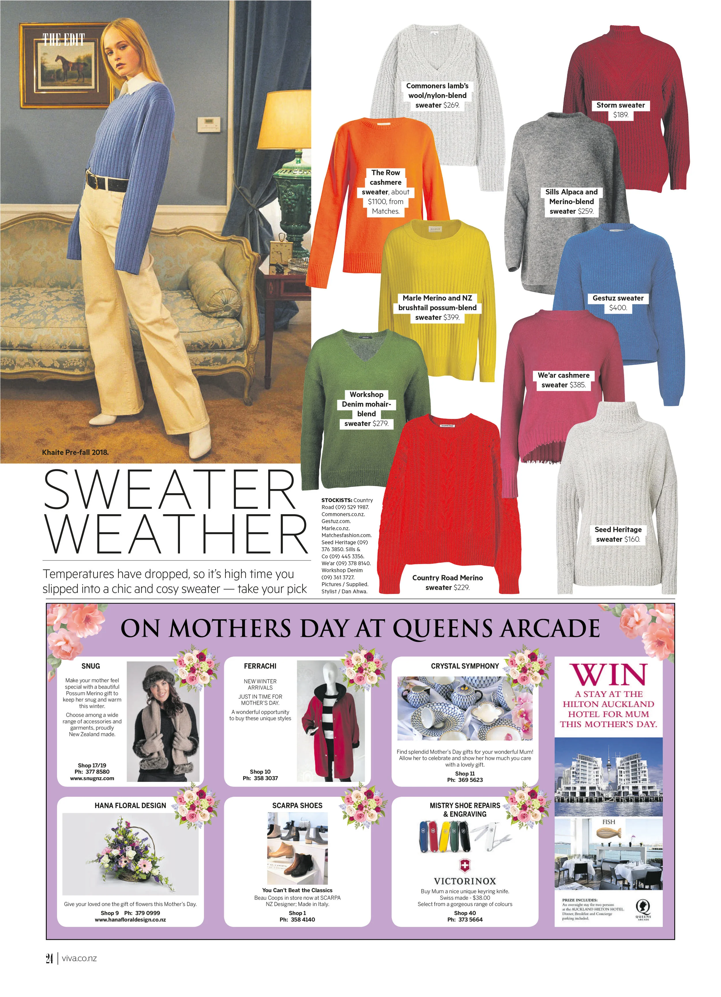  02.05.18 COMMONERS CHUNKY V-NECK KNIT SWEATER $269.00 Queen Street / Online  here    Sills - Not stocked or not in stock Marle - Not stocked or not in stock  