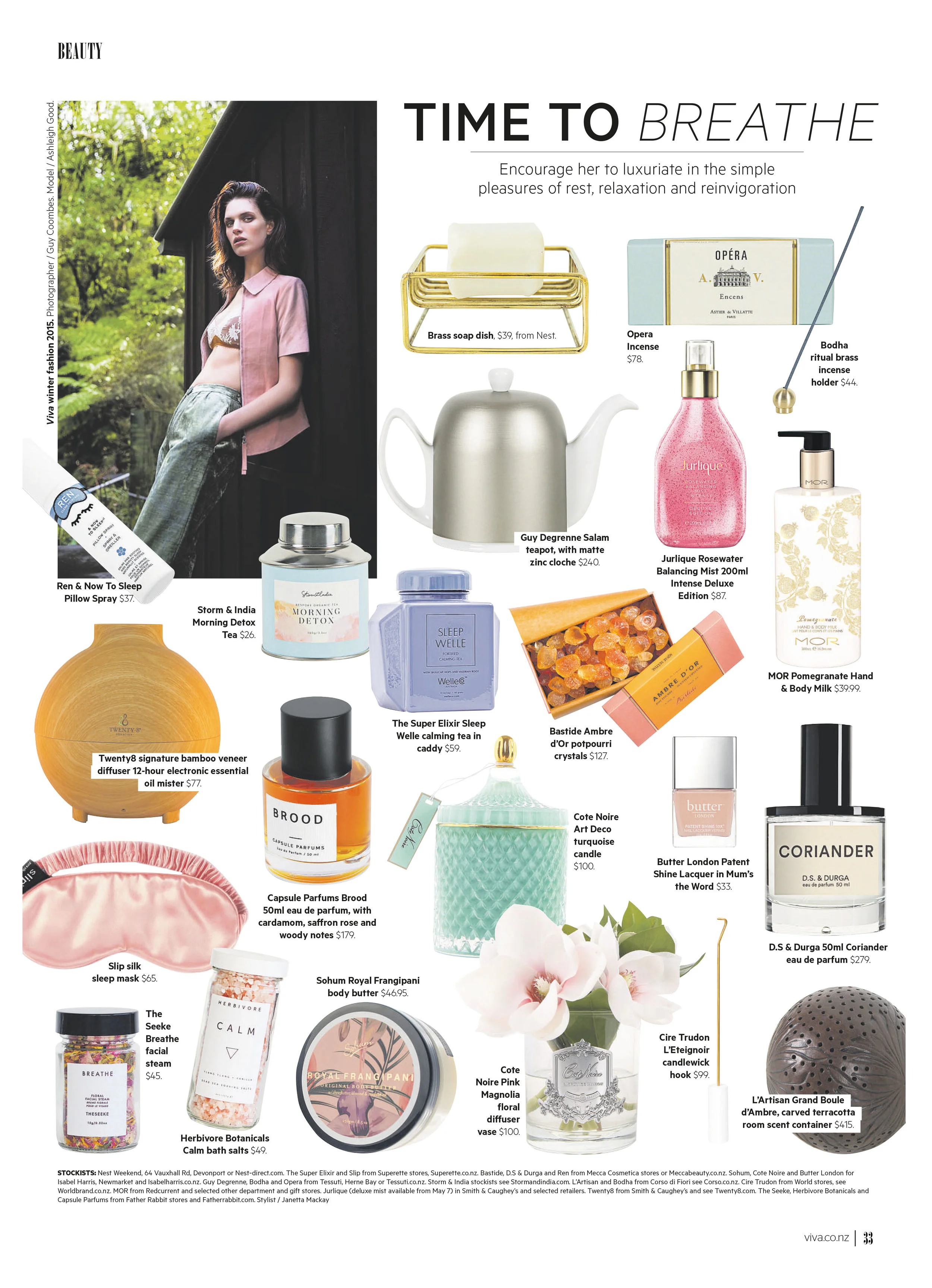  02.05.18 JURLIQUE ROSEWATER BALANCING MIST 200ML Intense Deluxe Edition $87.00 Queen Street / Newmarket / This product is not online  TWENTY8 SIGNATURE DIFFUSER $79.95 Queen Street / Online  here  