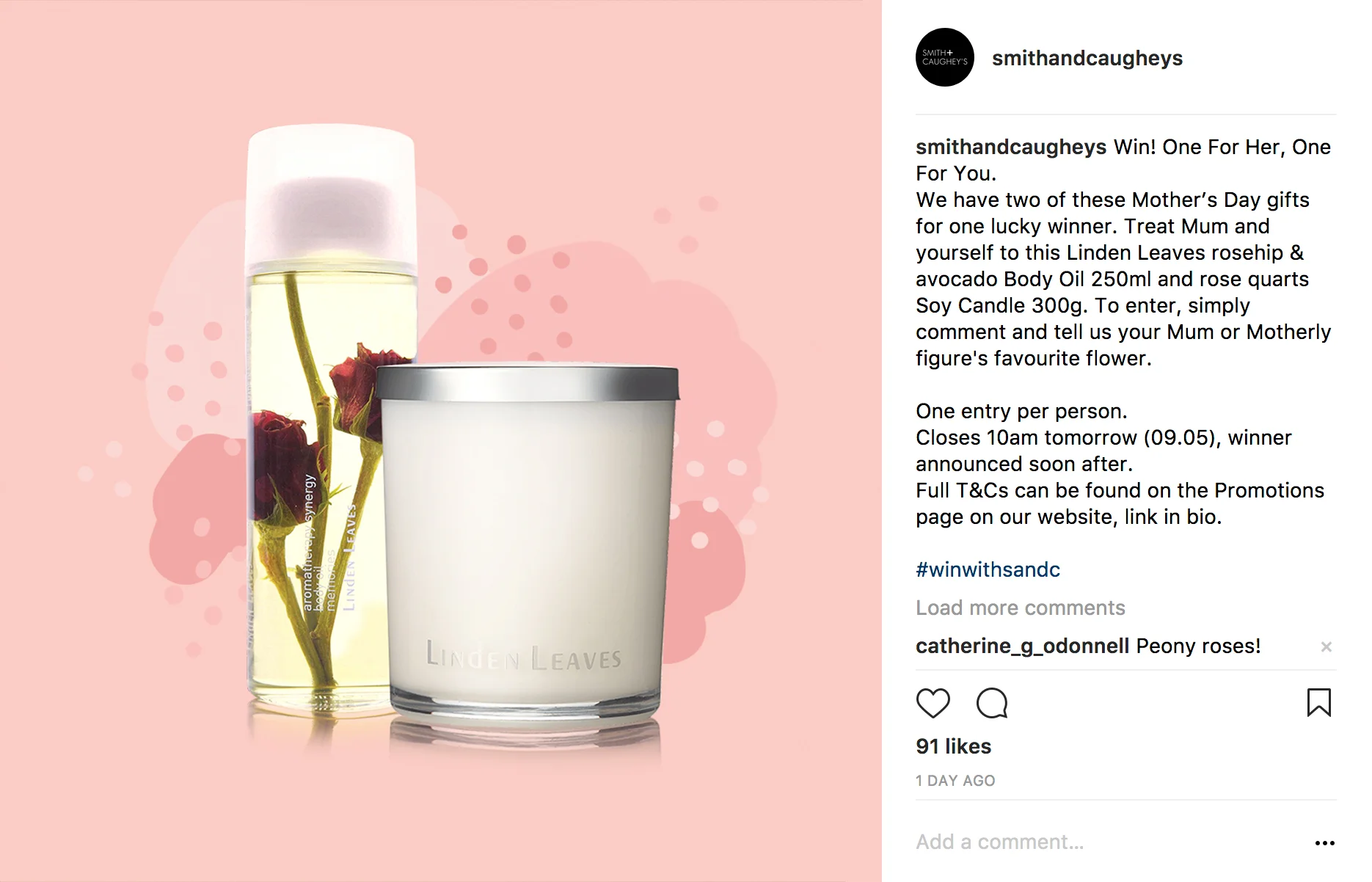 Linden Leaves giveaway | 8 May  Run on Instagram Reach 3,154 Likes 92 Comments 62