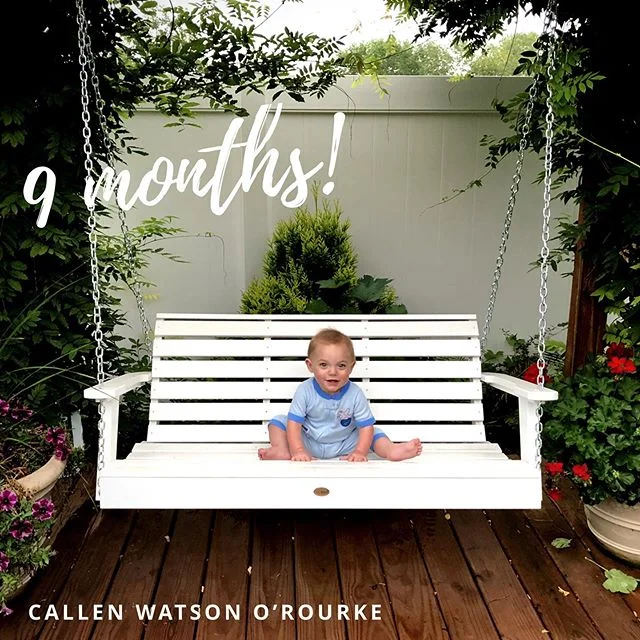 9 months and counting...Still eating anything and everything, with only 4 teeth. Loves to growl and giggle at his big brother, open and close all doors, pull the toilet paper rolls apart, scream as loud as possible, bang on everything, and eat an epi