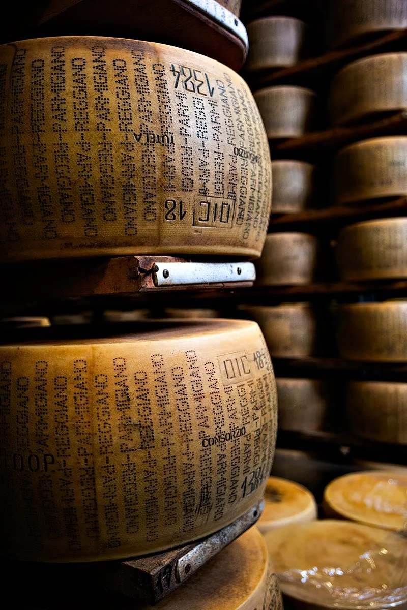 parmigiano reggiano wheels emila romagna italy.JPG