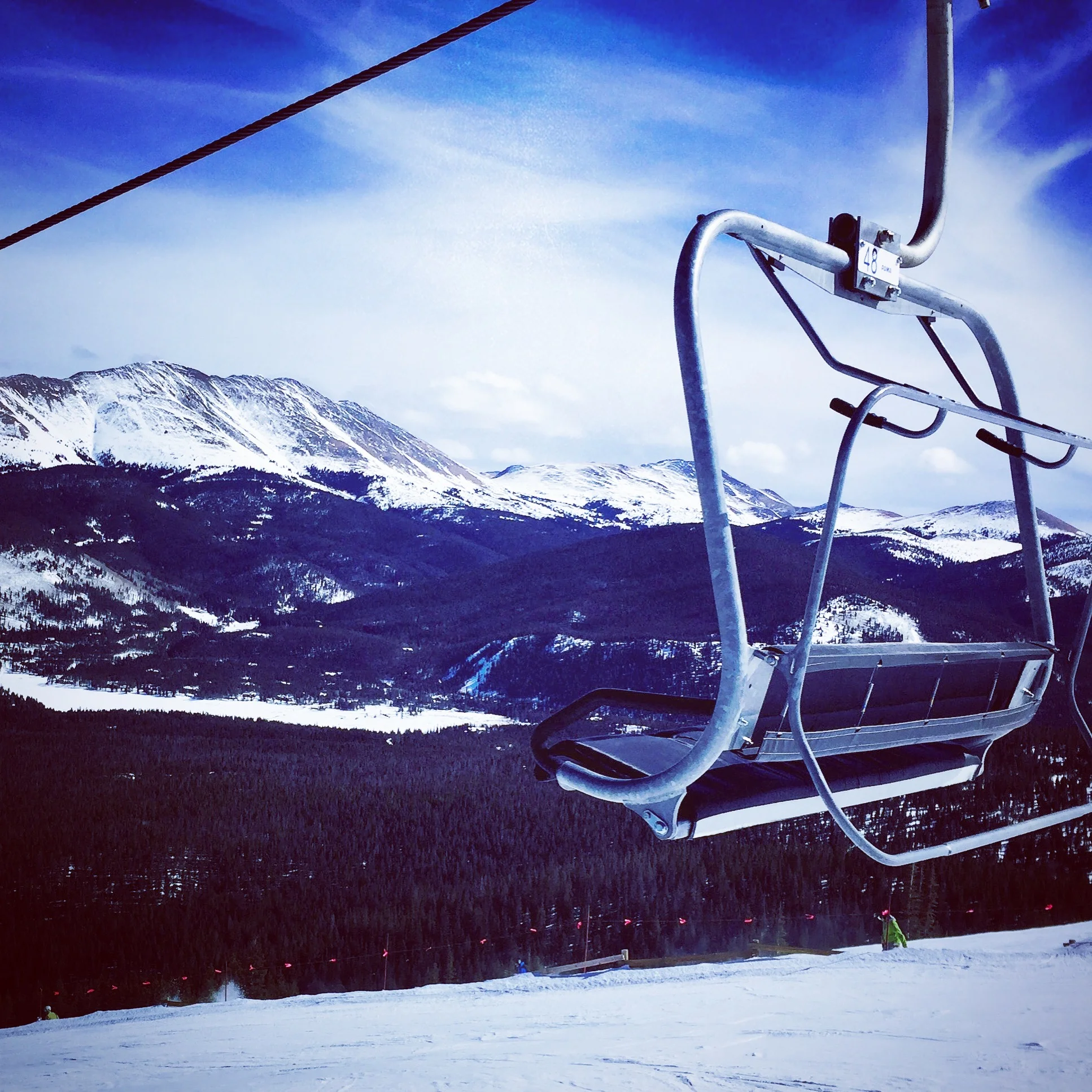 Chairlift views at Arapahoe Basin, Colorado