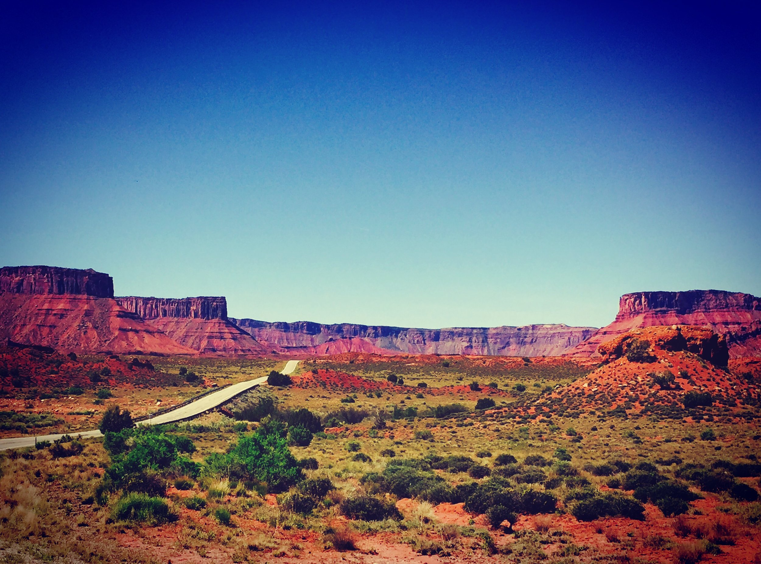 Road trip views in Moab