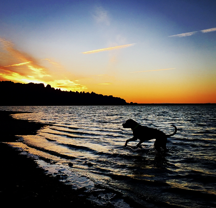 Sunset from Ken's Lake, Moab