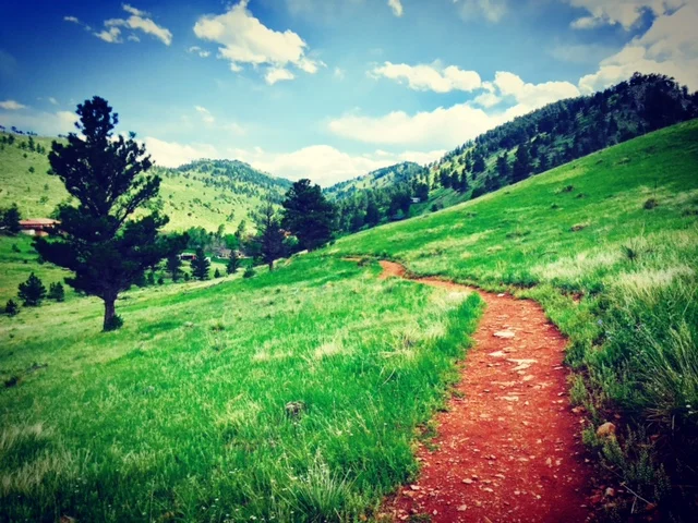 Boulder hiking views