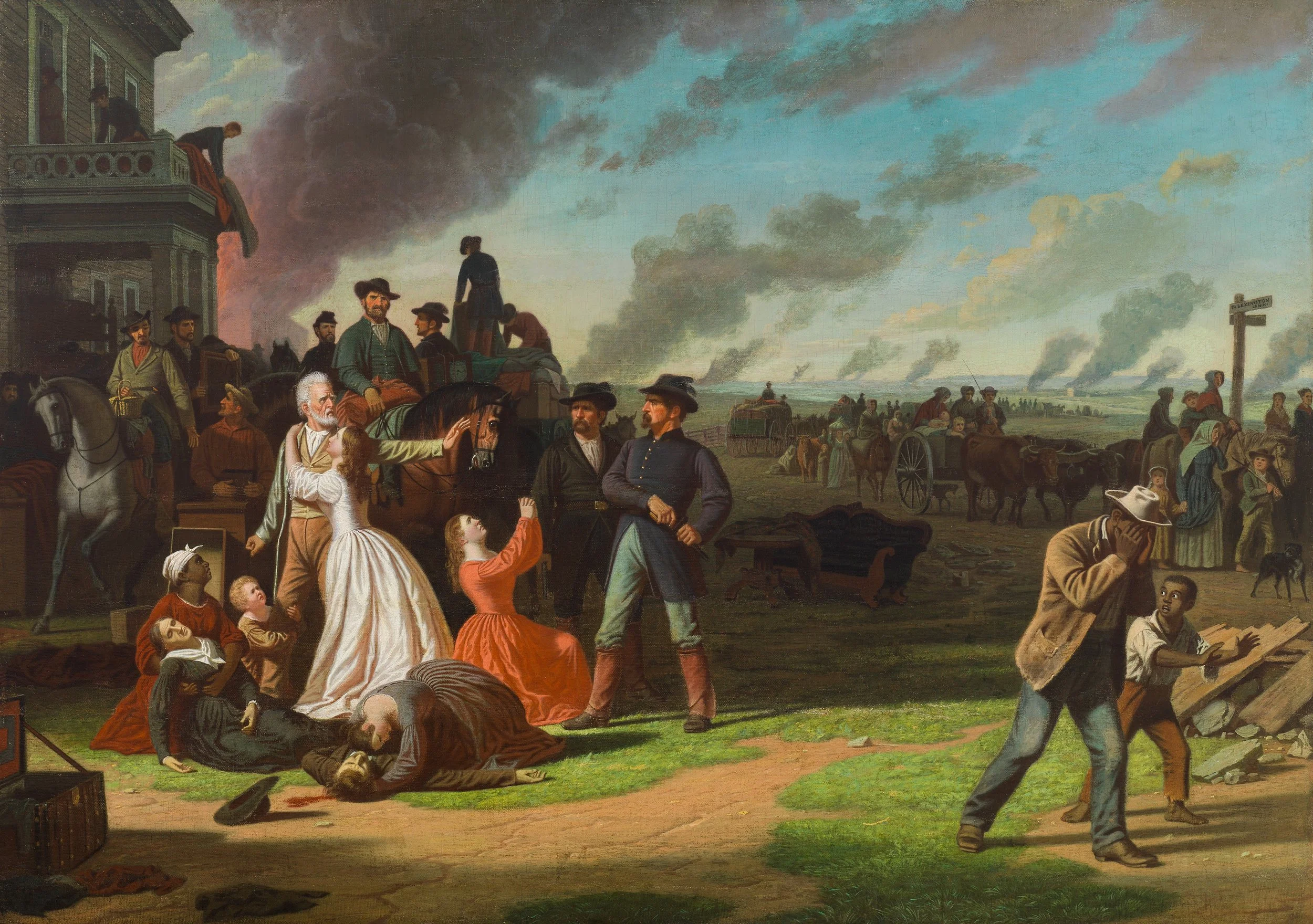 George Caleb Bingham (American, 1811-1879) Order No. 11, 1865-1870 (Cincinnati Art Museum, Cincinnati, OH) (The Edwin and Virginia Irwin Memorial, 1958.515) (click to enlarge)